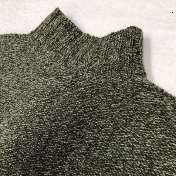 Vntage NEWTON TRADING Zip Cardigan Sweater Women PL Petite Moss Green Cable Knit - Picture 9 of 16